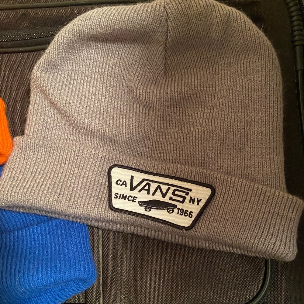 grey vans beanie